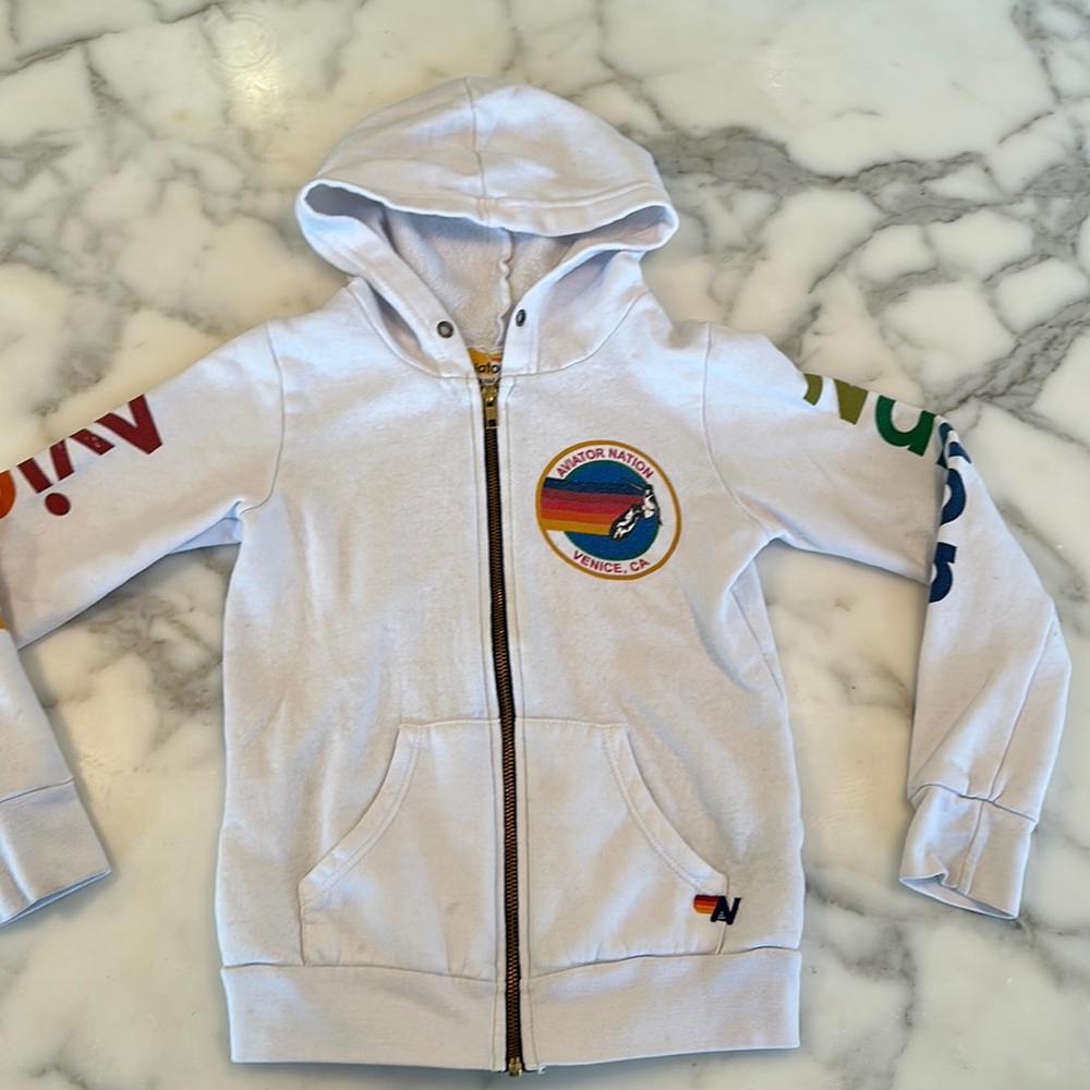 Kids Aviator Nation zip up, size 8
